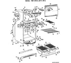 GE TBF17SFD cabinet parts diagram