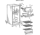 GE TA14SFBRAD cabinet parts diagram
