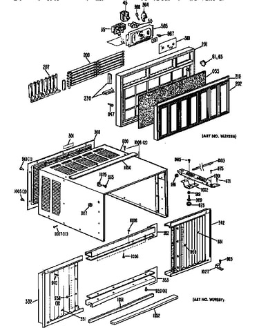 Cabinet and grille assembly
