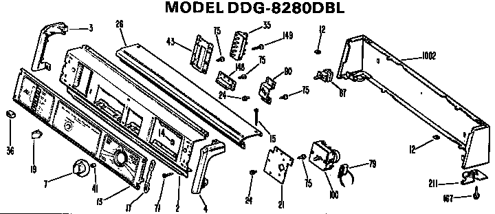 BACKSPLASH FOR DDG8280DBL ONLY