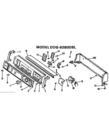Backsplash for ddg8280dbl only