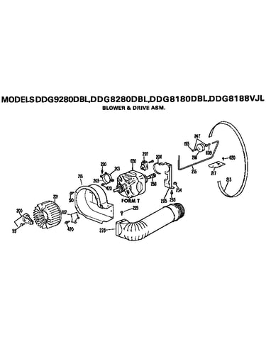 Blower and drive assembly