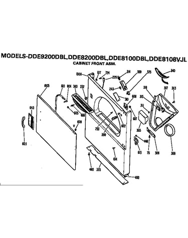 Cabinet front assembly