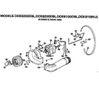 GE DDE8200DBL blower and drive assembly diagram