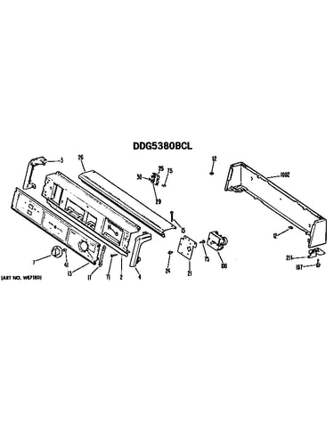 Backsplash for ddg5380bcl only