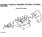 GE DDG7188VKL blower and drive assembly diagram