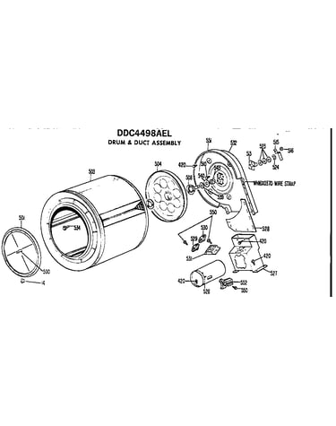 Drum and duct assembly