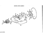 GE DDC4498AEL blower and drive assembly diagram
