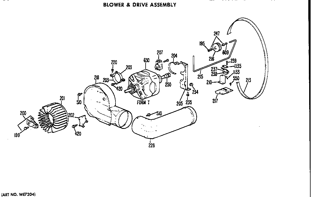 Blower and drive assembly