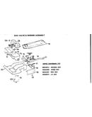 Gas valve and burner
