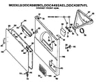 GE DDC4397VFL cabinet front diagram
