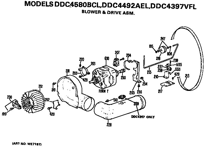 BLOWER AND DRIVE ASSEMBLY