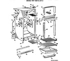GE TBF15SFC cabinet parts diagram