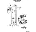 GE TFX19LFB fresh food section diagram