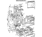 GE TBX22RFB cabinet parts diagram