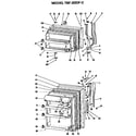 GE TBF20DFC doors diagram