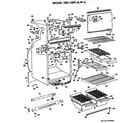 GE TBX18PFB cabinet parts diagram