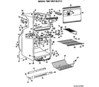GE TBX18LFC cabinet parts diagram