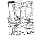 GE TB12SFB cabinet parts diagram