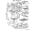 GE TBX23DFC cabinet parts diagram