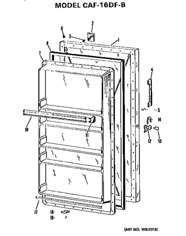 Refrigerator door