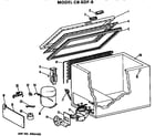 GE CB5DFB cabinet parts diagram