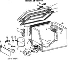 GE CB10DFB cabinet parts diagram