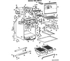 GE TBX18KFB cabinet parts diagram