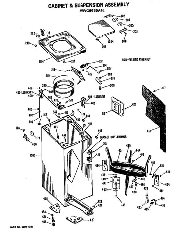 Cabinet and suspension