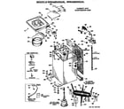 GE WWA8600GAL cabinet and suspension diagram