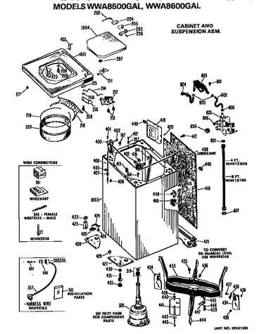 Cabinet and suspension