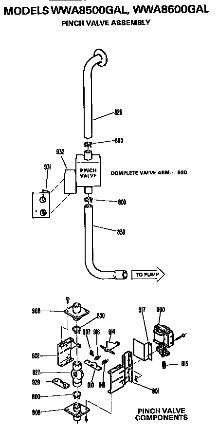 Pinch valve assemble