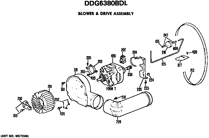 Blower and drive assembly