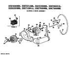 GE DDE5944VJL blower and drive assembly diagram