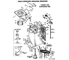 GE WWA8324BAL cabinet and suspension diagram