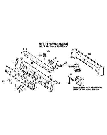 Backsplash for wwa8344bal