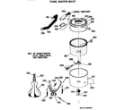 GE WWP1180FAW tub and water inlet diagram