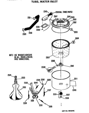 Tub and water inlet