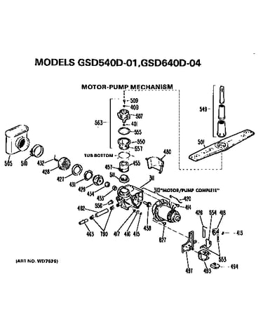 Motor and pump