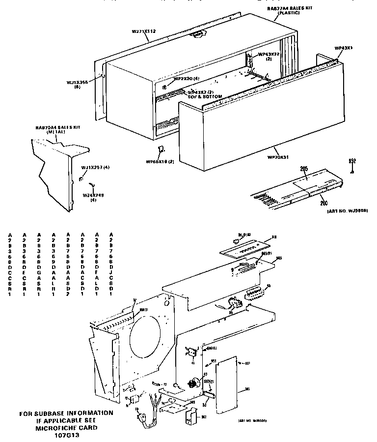 CABINET PARTS