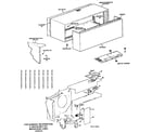 GE A2B368DGASR1 cabinet parts diagram
