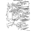GE TBX20DFC cabinet parts diagram