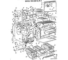 GE TBX23ZFB cabinet parts diagram