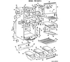 GE TBF23DFC cabinet parts diagram