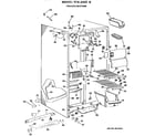 GE TFX24ZFB cabinet parts diagram