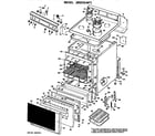 GE JBS03G*F1 main body/cooktop/controls diagram