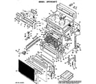 GE JBP24G*F2 main body/cooktop/controls diagram