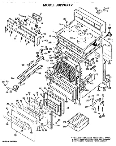 Main body/cooktop/controls