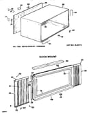 Cabinet and quick mount assembly