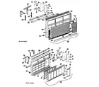 GE ADE15D3Z1 grille assembly diagram